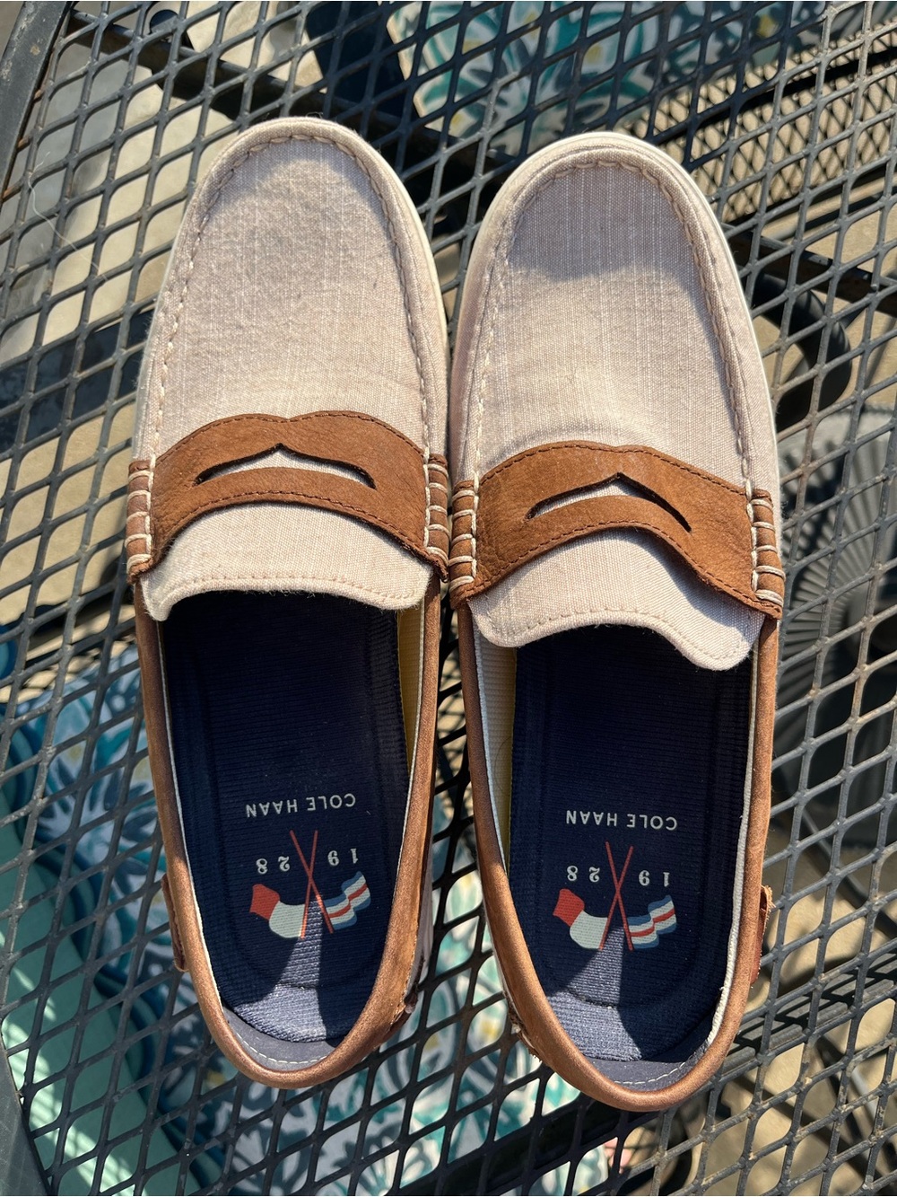 Cole Haan Canvas/Leather Loafers